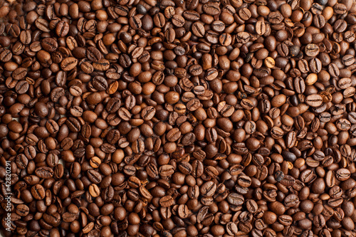 Coffee beans closeup background © merydolla