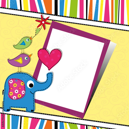 Template Greeting Card, vector