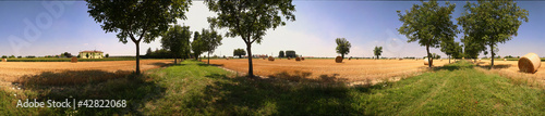 campagna pianura padana, panorama 360° photo