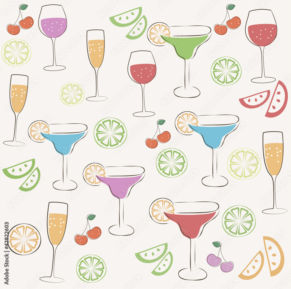 Cocktail party pattern Cocktail party pattern