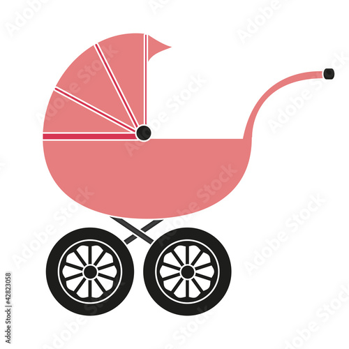 Baby carriage for the girl