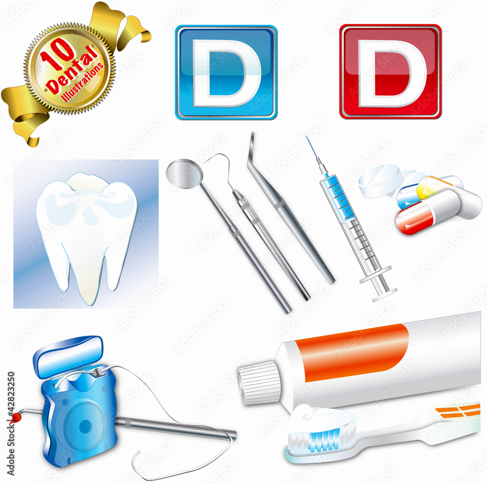 10 Dental Vector Illustrations 10 Dental Vector Illustrations