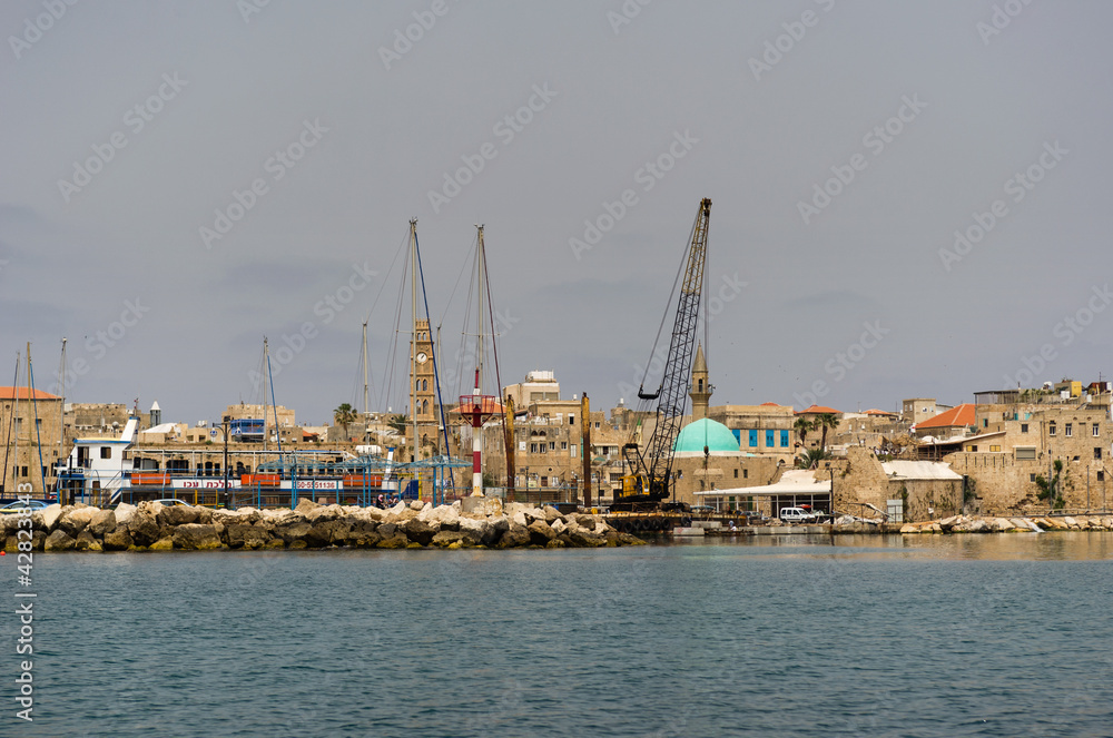 View on the old town of Akko, Israel