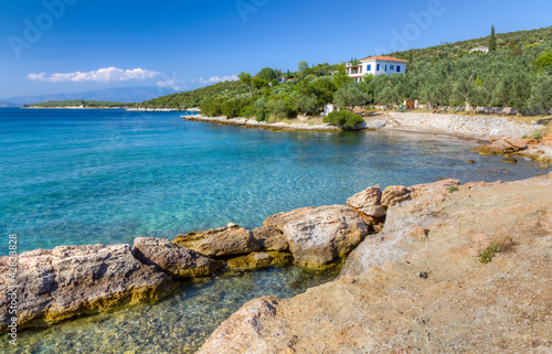 A beautiful shore near Amaliapoli, Magnesia, Greece photo