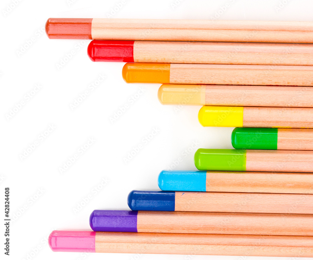 Color pencils isolated on white Color pencils isolated on white