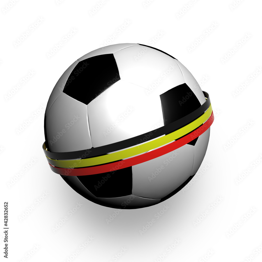 Obraz premium Pallone con bandiera belga