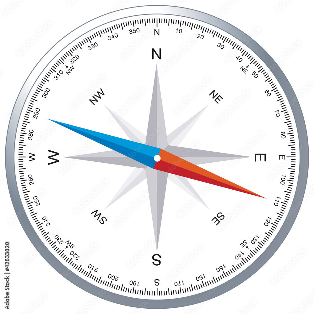 Kompass- Windrose Stock Vector | Adobe Stock