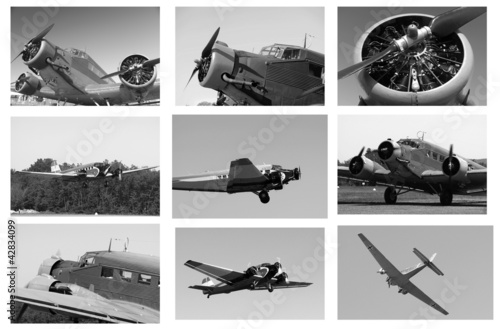 Obraz na płótnie montage Junkers Ju 52