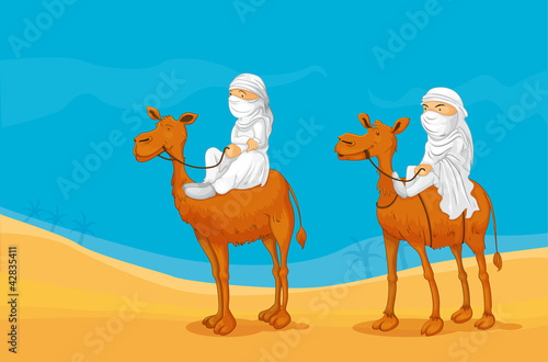 camel and arabs