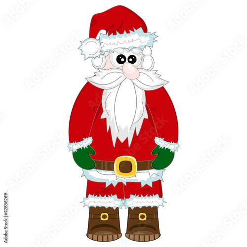 Santa Claus.Vector illustration for Christmas and New Year