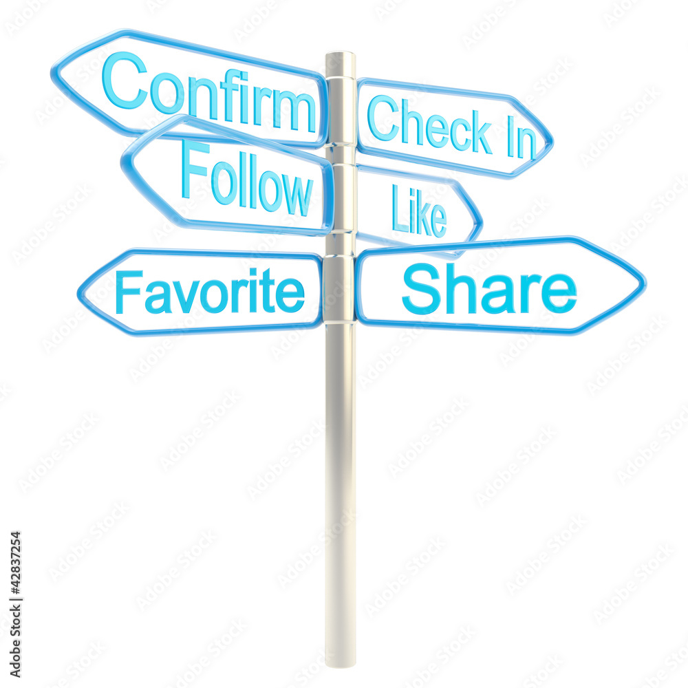 Internet is everywhere, social media signpost Internet is everywhere, social media signpost