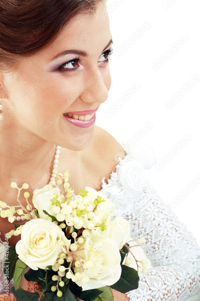 Obraz premium Beautiful young bride