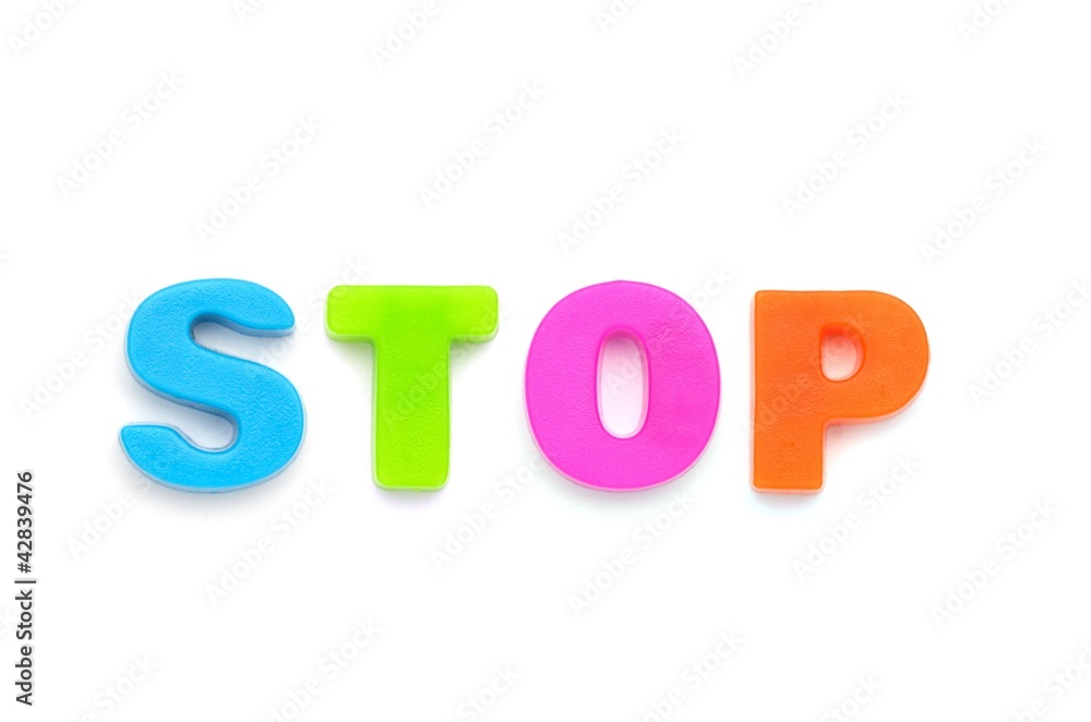 アルファベット STOP アルファベット STOP