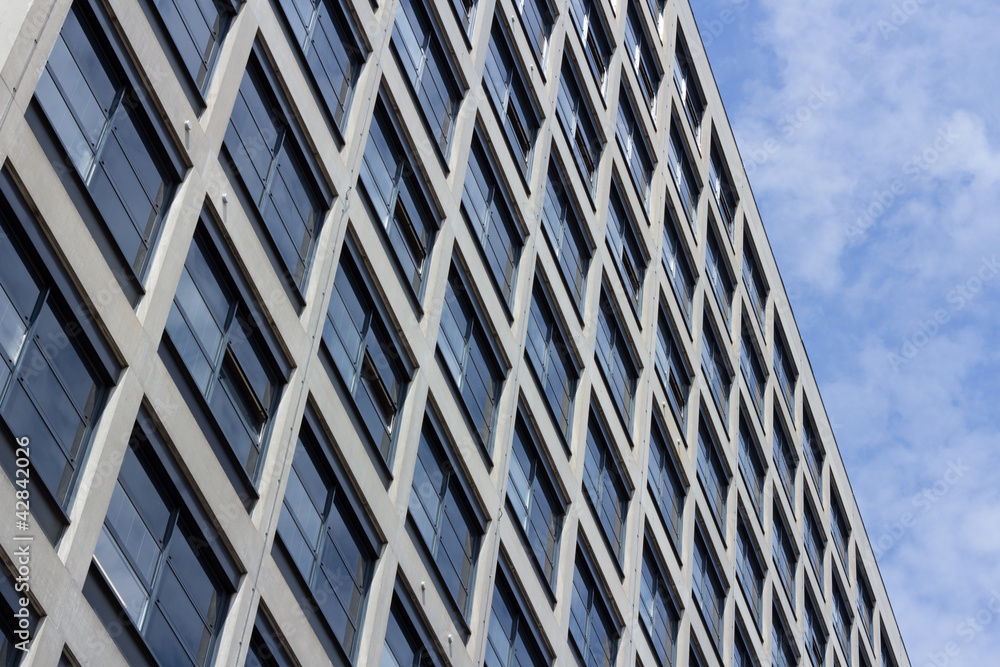 Pattern of windows in a building Pattern of windows in a building