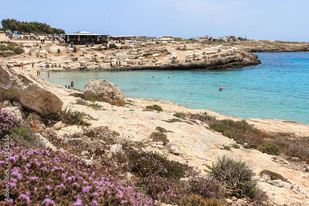 Lampedusa island, Mediterranean Sea