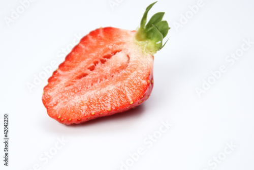 Erdbeere durchgeschnitten