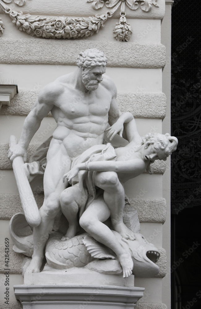 Obraz premium Hercules statue, Hofburg,Vienna, Austria