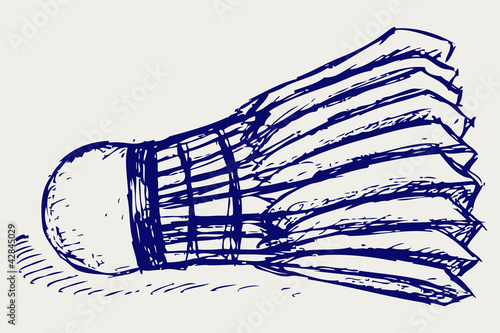Sketch badminton ball