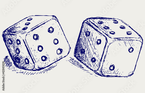Sketch two dices