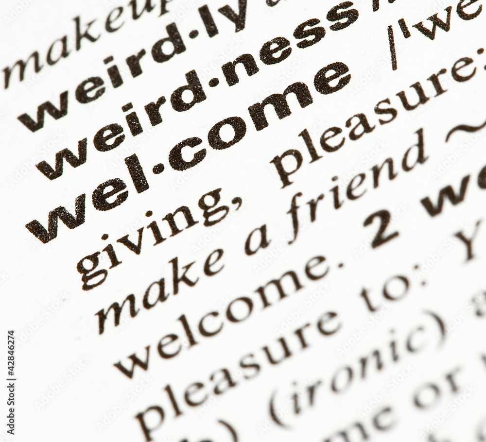 welcome word