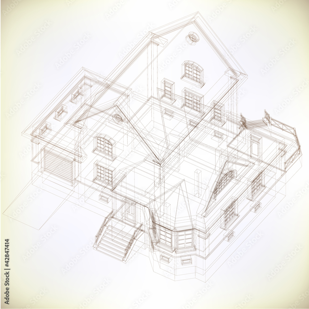 Architectural background with rolls of drawings Architectural background with rolls of drawings
