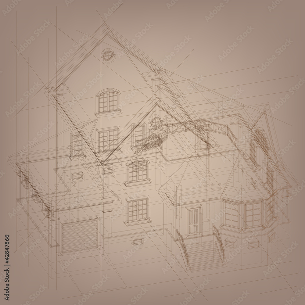Architectural background. Part of architectural project Architectural background. Part of architectural project
