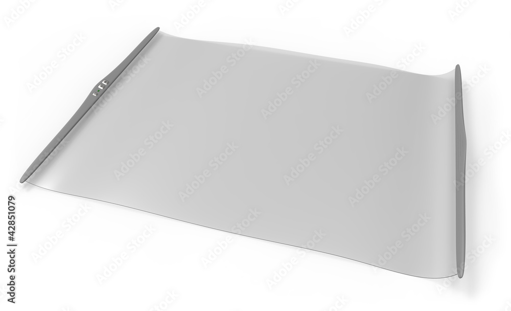 Electronic reader with flexible screen Electronic reader with flexible screen