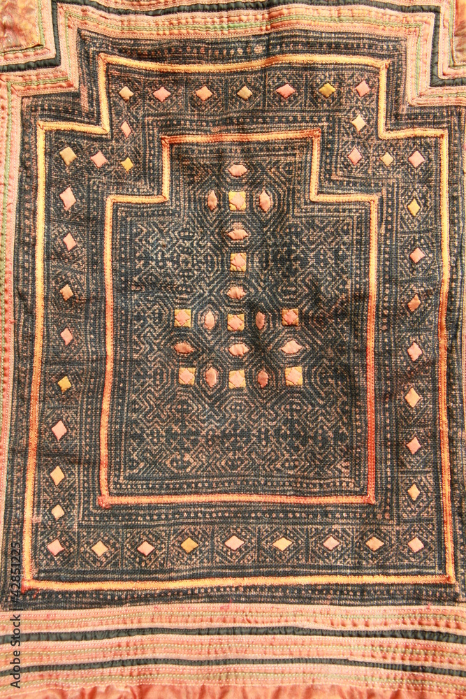 Background of Thai style fabric pattern Background of Thai style fabric pattern