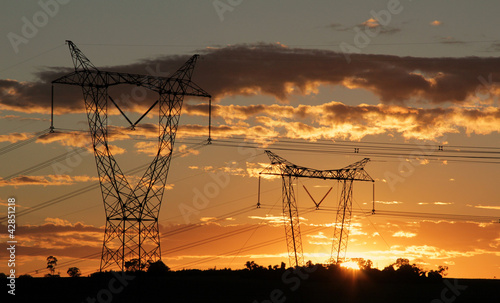 Eletricity tower providing energy distribution