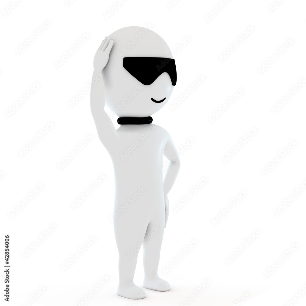 3d human small people in confuse with is decision 3d human small people in confuse with is decision