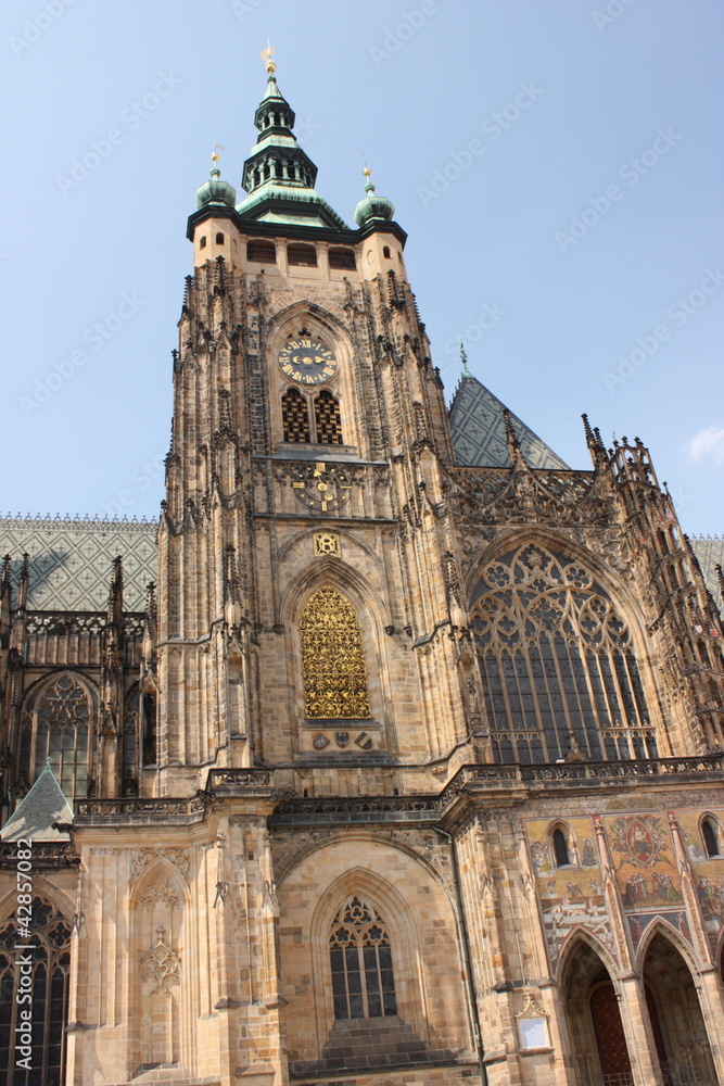 Saint Vitus Cathedral in Prague, Czech Republic.