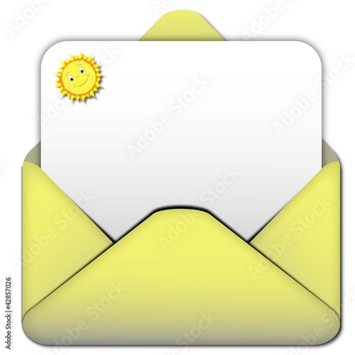 Envelope yellow