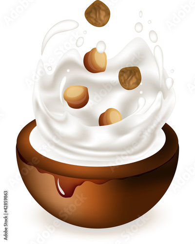 drink milk and nuts