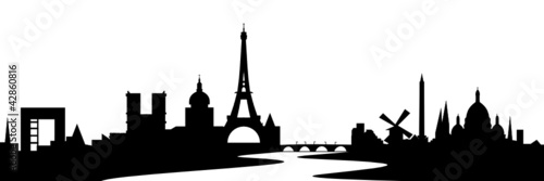Paris Skyline mit Seine