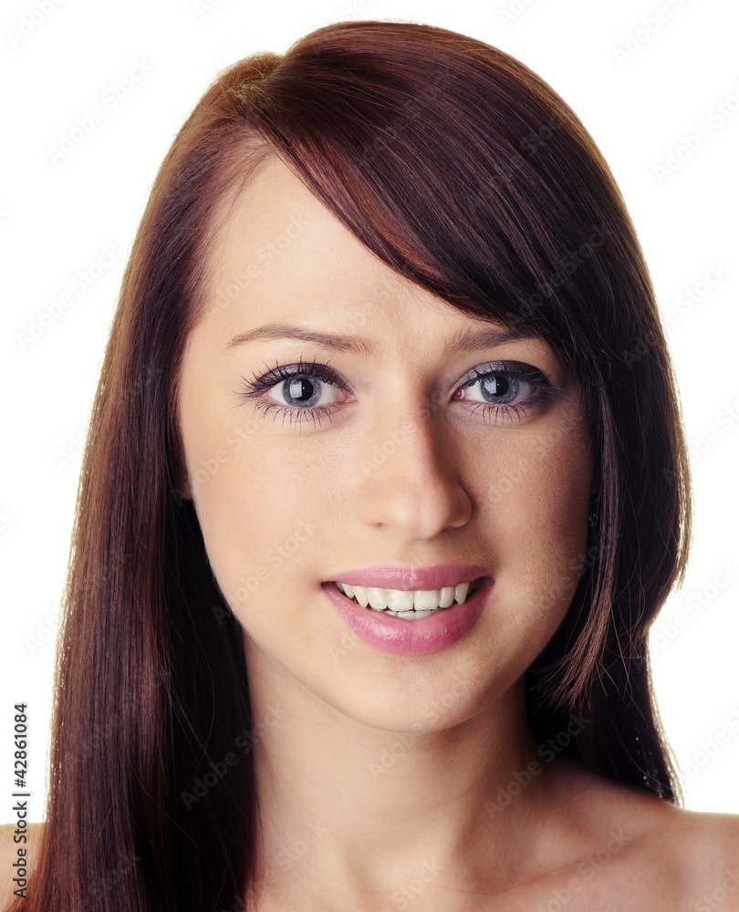 Portrait of beautiful caucasian brunette Portrait of beautiful caucasian brunette