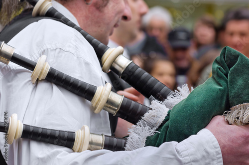 Obraz na płótnie joueur de cornemuse,bretagne,bagad