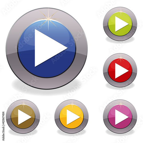 buttons with the image of the triangles