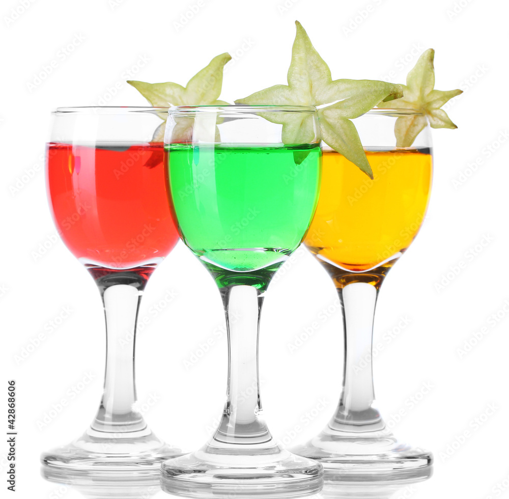 alcoholic cocktails isolated on white alcoholic cocktails isolated on white