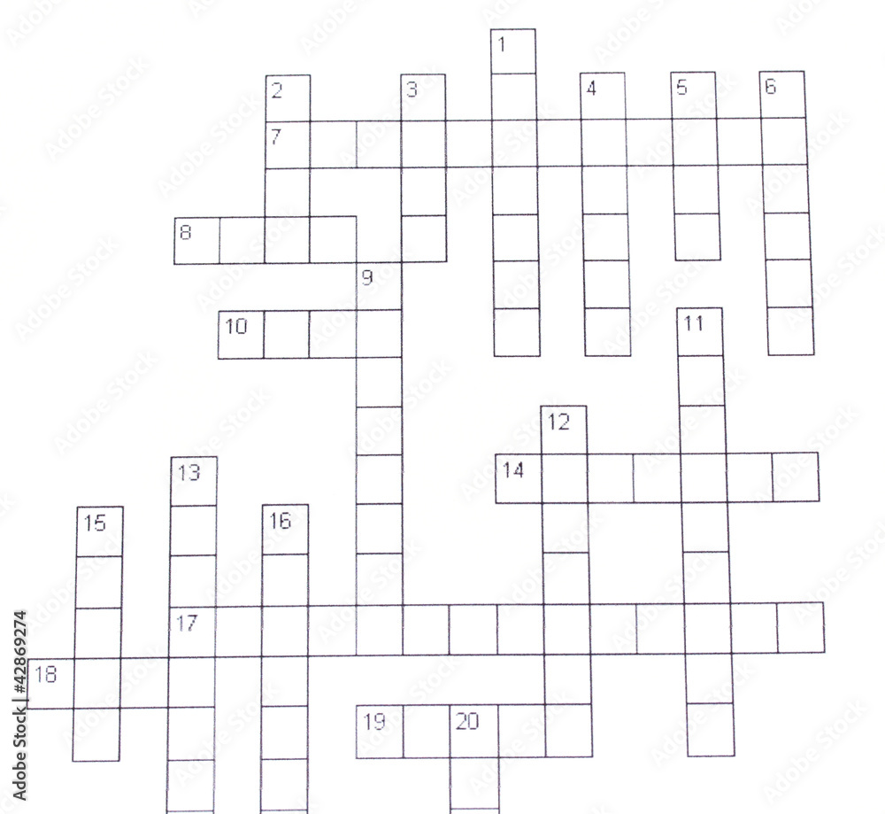 Crossword puzzle close-up Crossword puzzle close-up