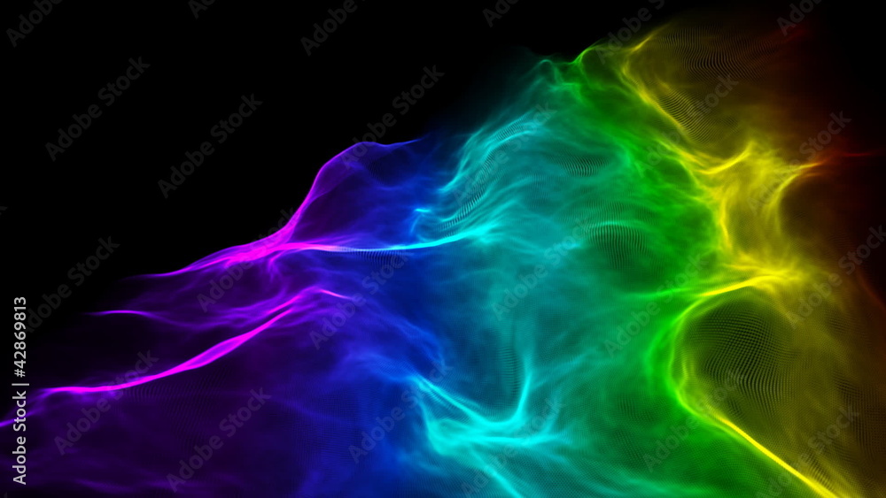 Colorful background waving loop Colorful background waving loop