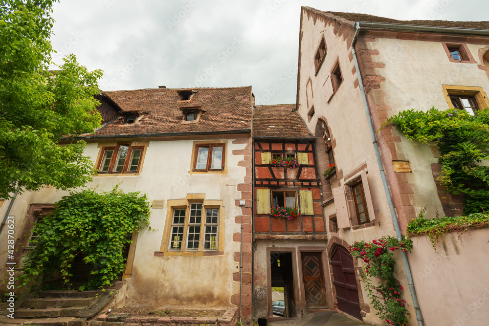 The historical village Riquewihr in the Alsace