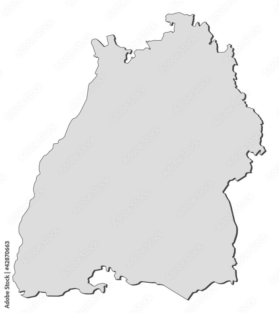 Map of Baden-Württemberg (Germany)