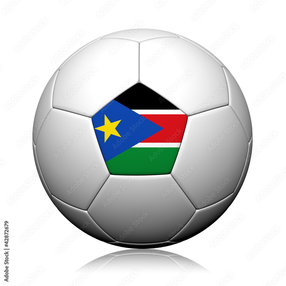 Sudan Flag Pattern 3d rendering of a soccer ball Sudan Flag Pattern 3d rendering of a soccer ball