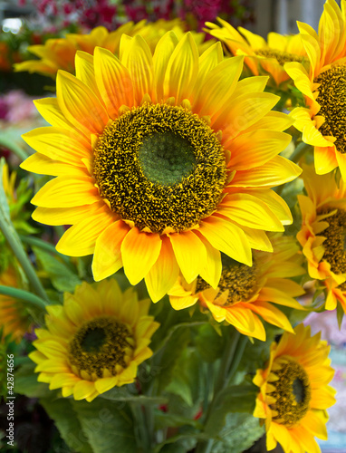 Fototapeta Naklejka Na Ścianę i Meble -  plastic sunflower