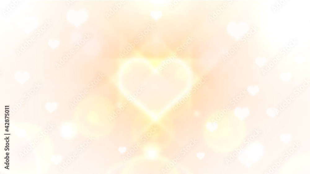 Fototapeta premium ハートの光