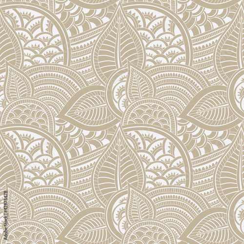 mehndi seamless pattern