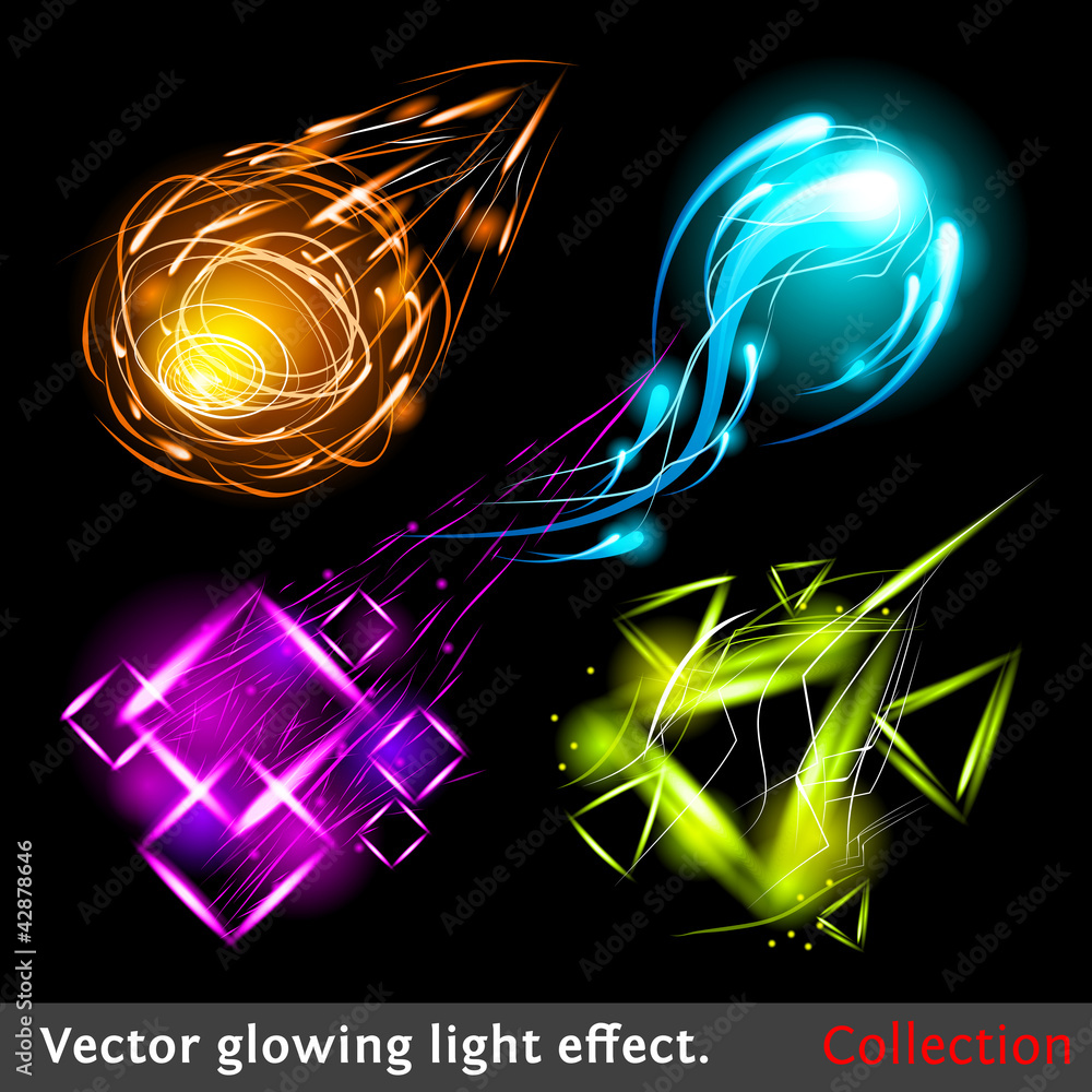 Vector light symbols - obrazy, fototapety, plakaty 