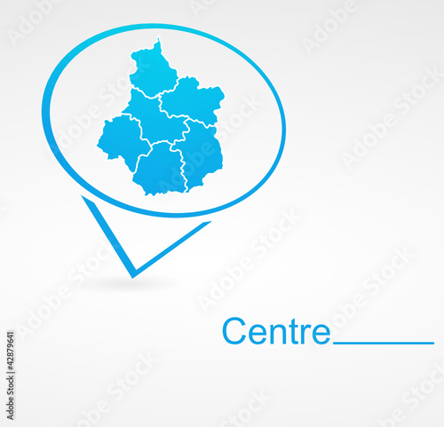 centre région de france dans signet bleu