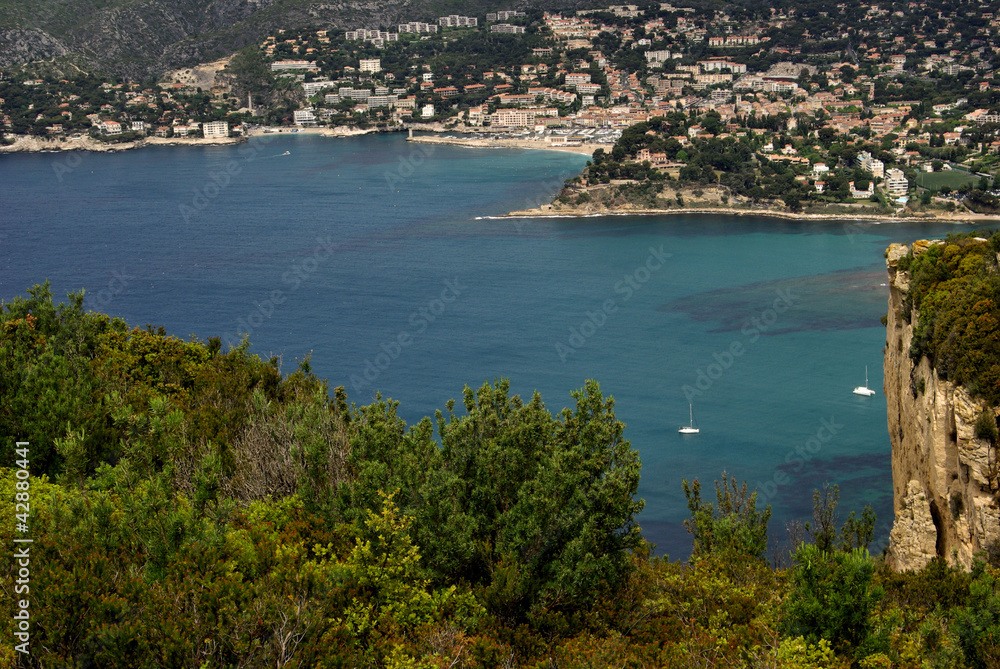 Naklejka premium cassis vu du cap canaille