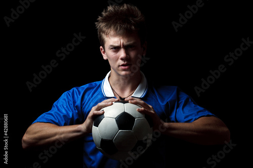 Angry soccer player © Grafvision